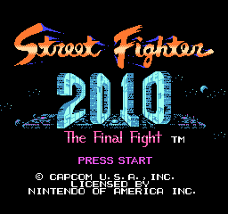Street Fighter 2010 - The Final Fight (USA) Title Screen